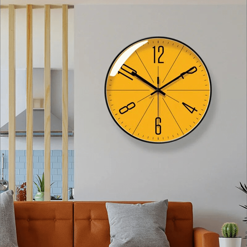 Wandklok Minimalistisch Scandinavisch met Quartz Uurwerk en Stille Loop