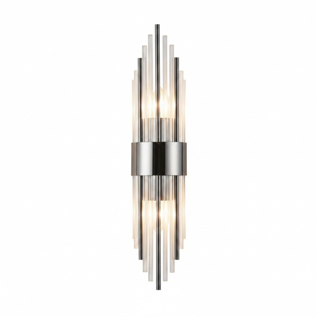 Wandlamp Art Deco met Glazen Staven en 3 Kleurtemperaturen