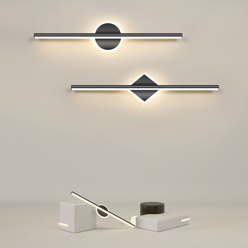 Wandlamp Badkamer Minimalistisch LED met Ronde of Vierkante Wandrozet ##POS:3##