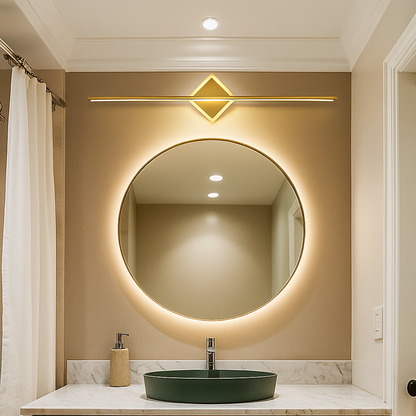 Wandlamp Badkamer Modern LED met Geïntegreerde LED en Ronde of Vierkante Vorm