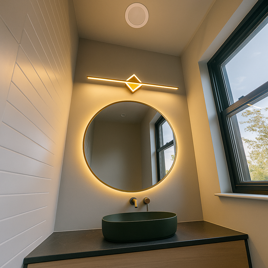 Wandlamp Badkamer Modern LED met Geïntegreerde LED en Ronde of Vierkante Vorm