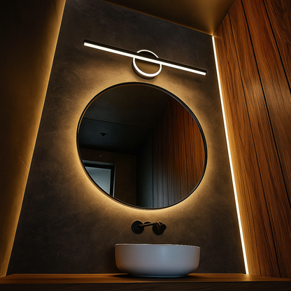 Wandlamp Badkamer Modern LED met Geïntegreerde LED en Ronde of Vierkante Vorm