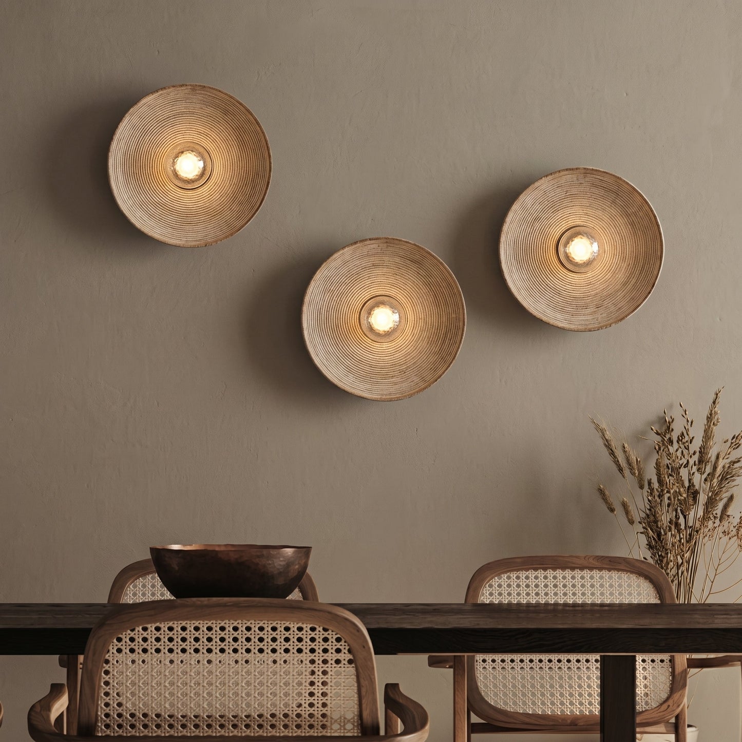 Wandlamp Bohemian met Rond Reliëfpatroon en E27 Fitting