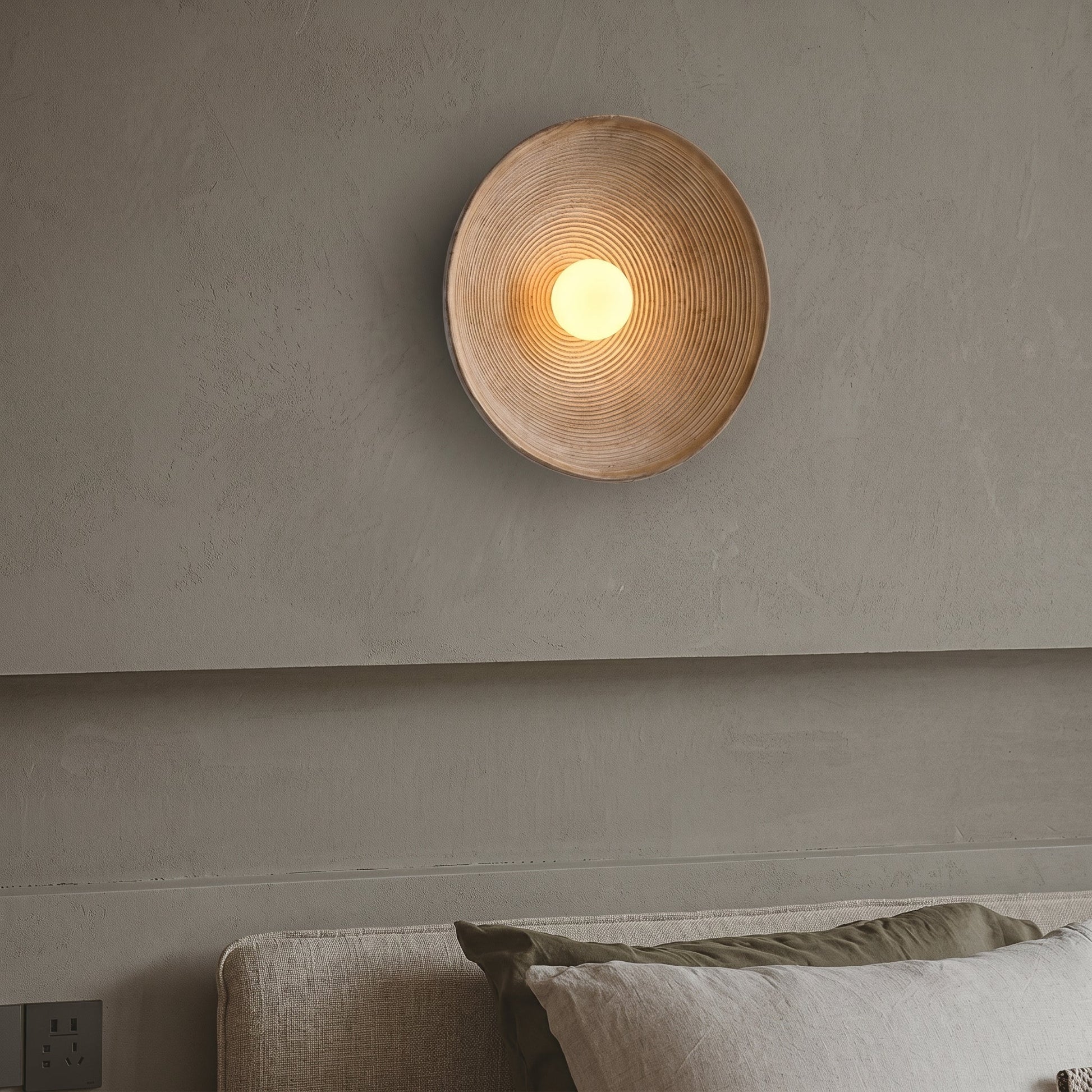 Wandlamp Bohemian met Rond Reliëfpatroon en E27 Fitting