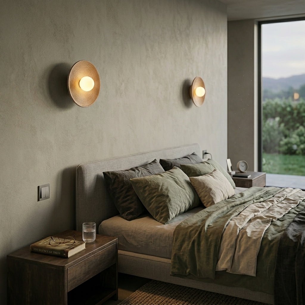 Wandlamp Bohemian met Rond Reliëfpatroon en E27 Fitting