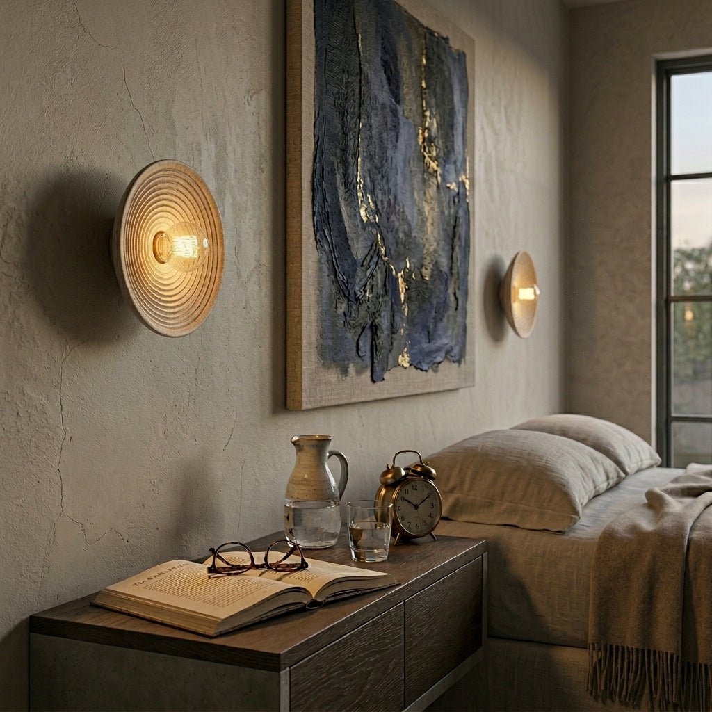 Wandlamp Bohemian met Rond Reliëfpatroon en E27 Fitting