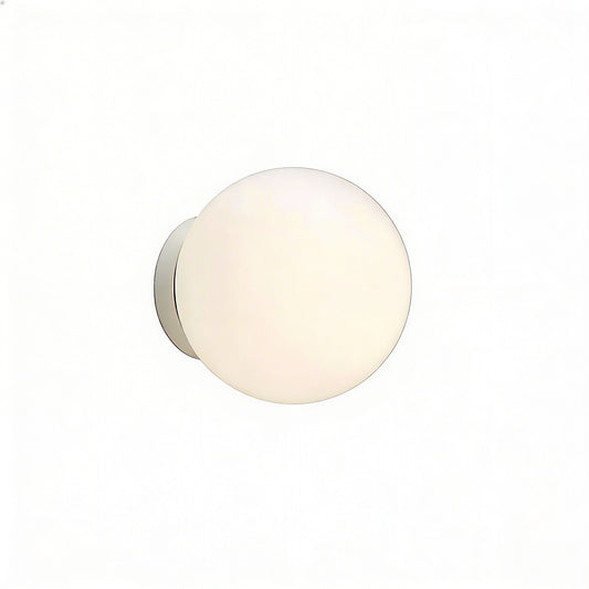 Wandlamp Bol LED met Mat Glazen Kap voor Badkamer en Gang