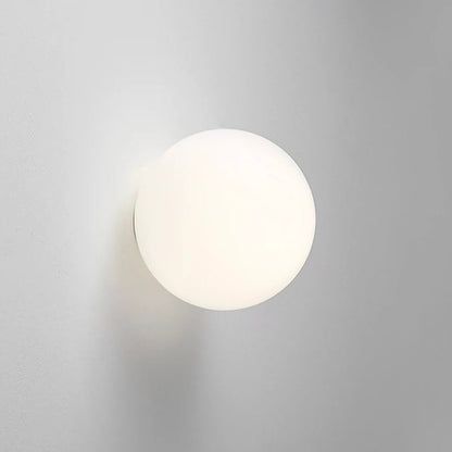 Wandlamp Bol LED met Mat Glazen Kap voor Badkamer en Gang
