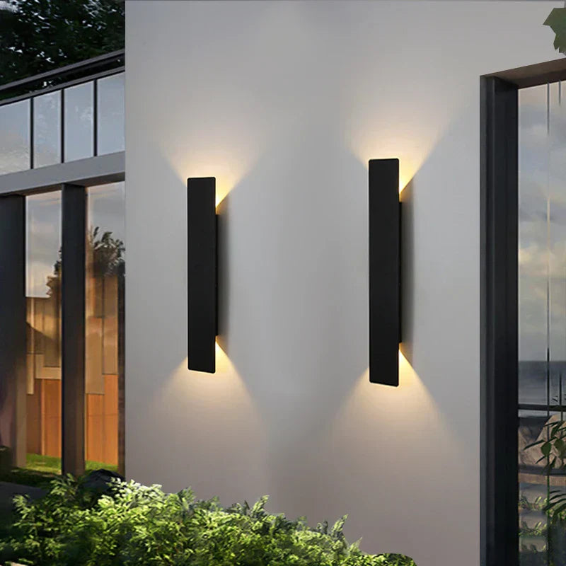 Wandlamp Buiten Minimalistisch LED met Dubbelzijdige Lichtuitstraling en Geïntegreerde LED