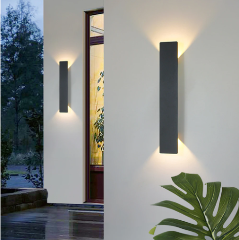 Wandlamp Buiten Minimalistisch LED met Dubbelzijdige Lichtuitstraling en Geïntegreerde LED