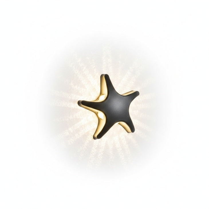 Wandlamp Buiten Modern met Zeester Vorm en Warm LED Licht