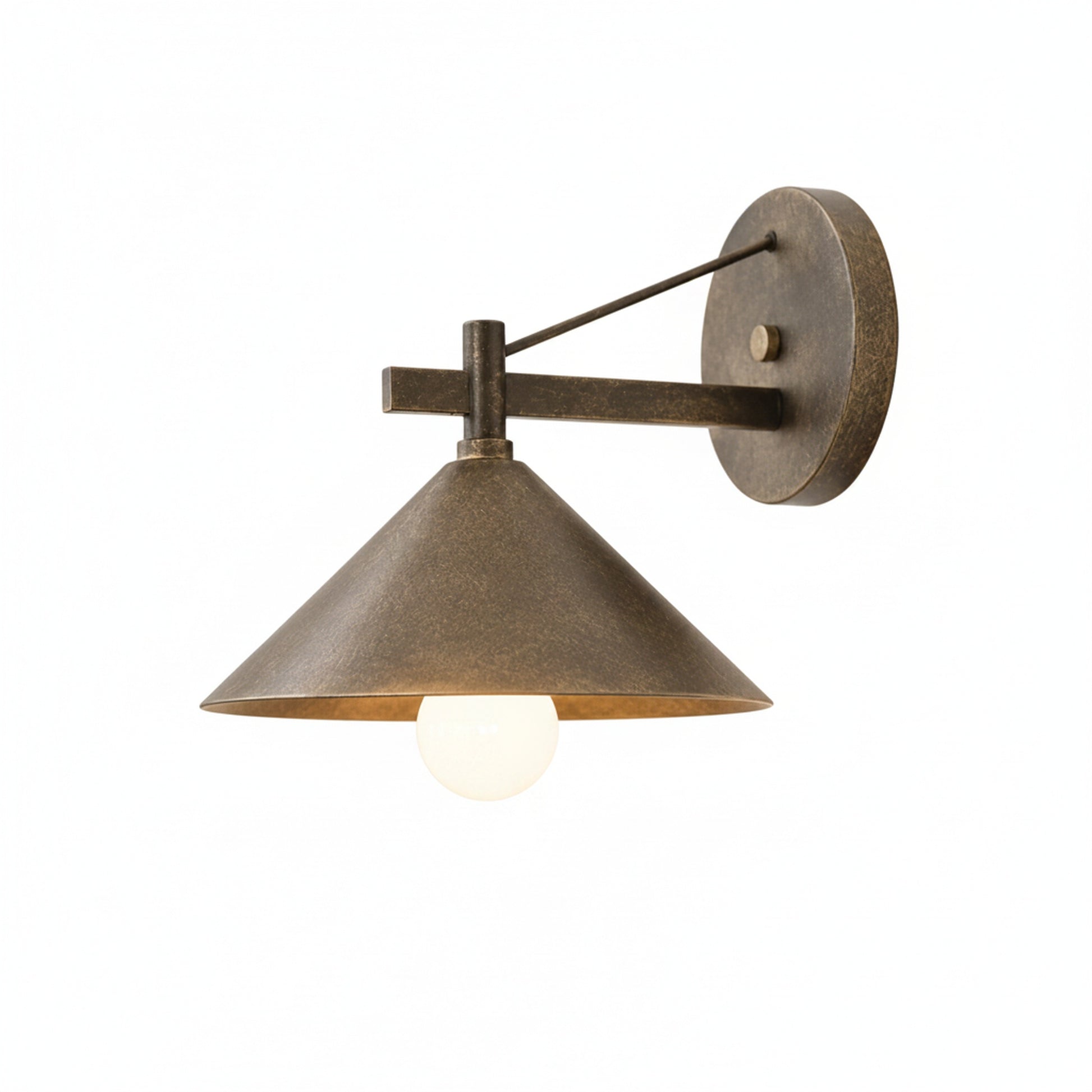 Wandlamp Industrieel Buiten met Conische Kap en E27 Fitting