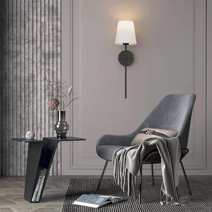 Wandlamp Klassiek met Kap en Afstandsbediening op Batterij Set van 2