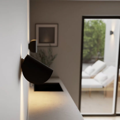 Wandlamp LED Halve Maan Verstelbaar Modern voor Binnen en Buiten