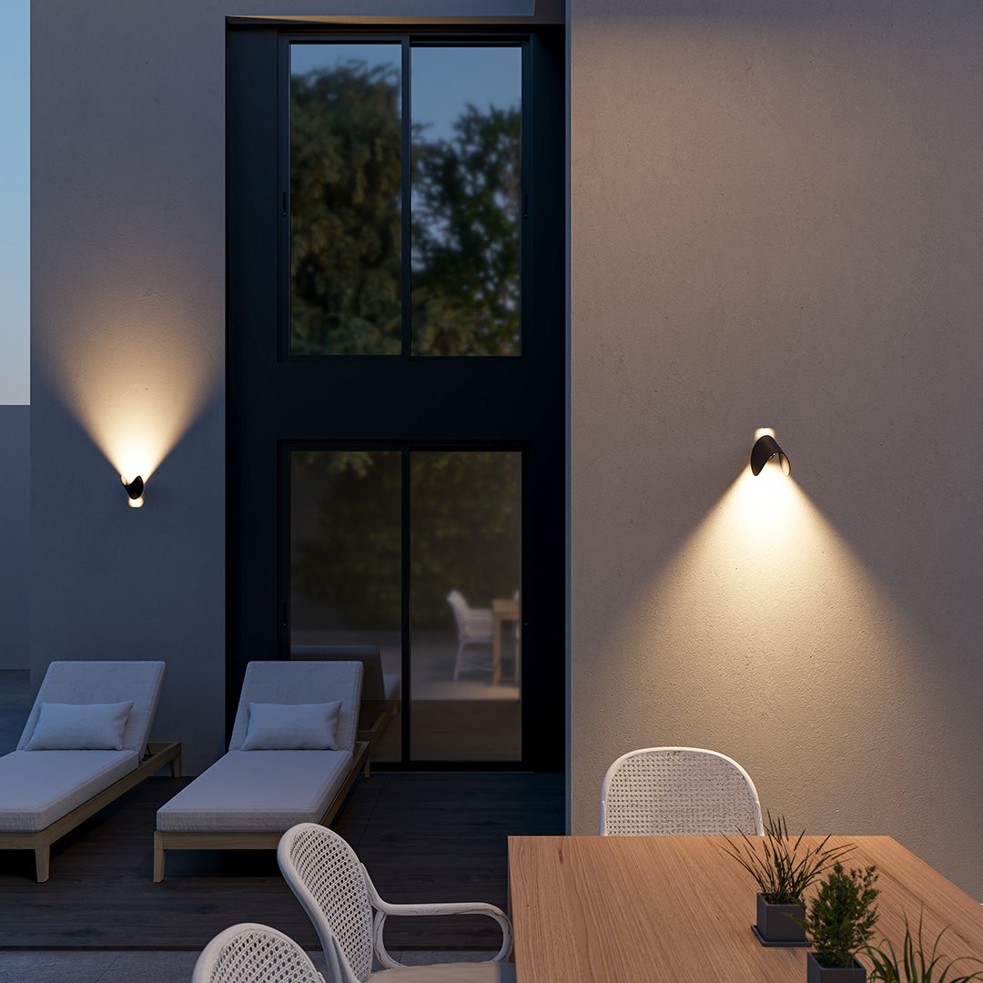 Wandlamp LED Halve Maan Verstelbaar Modern voor Binnen en Buiten