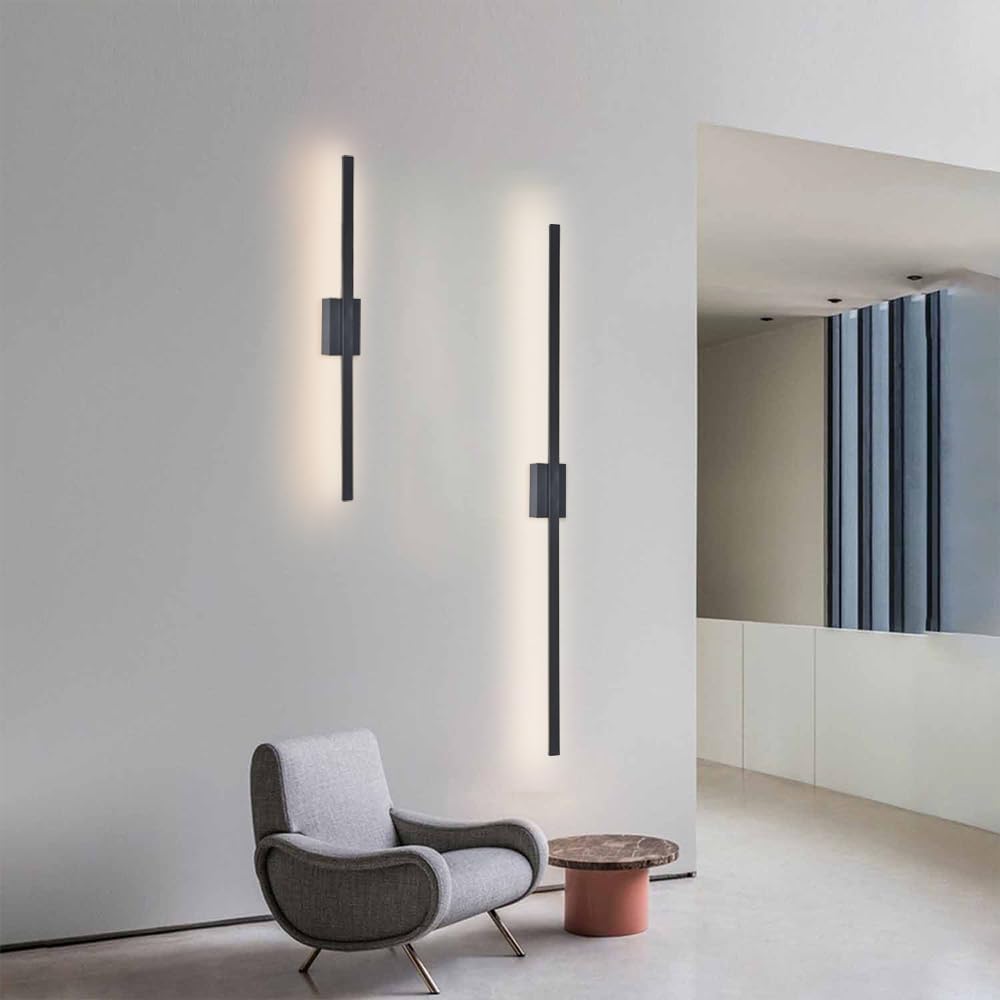 Wandlamp LED Minimalistisch met Verticale Staaf en Warm Licht