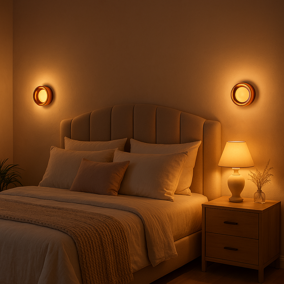 Wandlamp LED Modern met Glazen Kap en Kuiltjespatroon