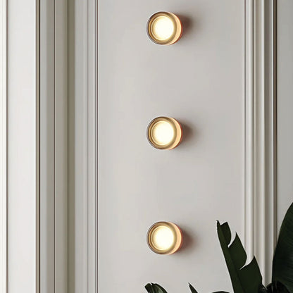 Wandlamp LED Modern met Glazen Kap en Kuiltjespatroon