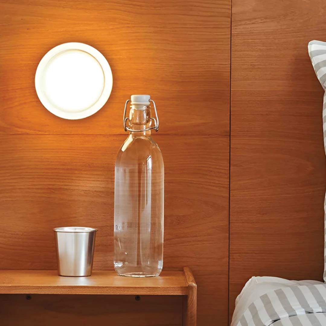 Wandlamp LED Modern met Glazen Kap en Kuiltjespatroon