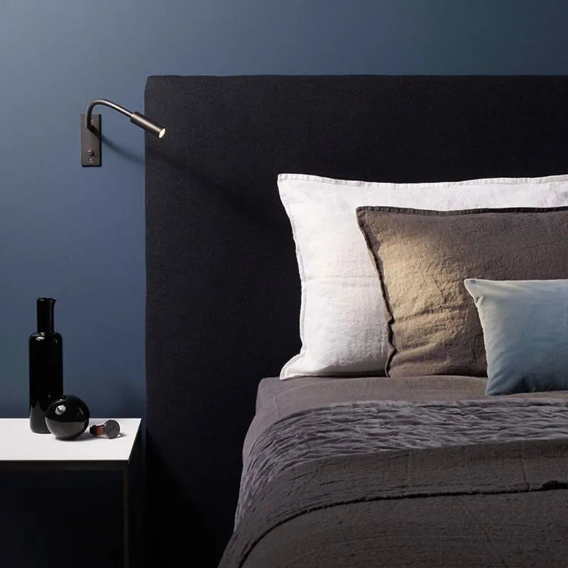 Wandlamp Leeslamp Moderne Stijl met Flexibele Gooseneck Arm en Geïntegreerde LED