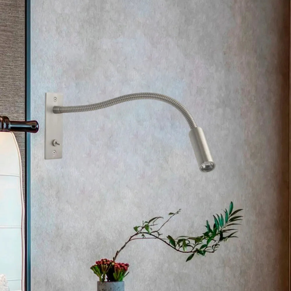 Wandlamp Leeslamp Moderne Stijl met Flexibele Gooseneck Arm en Geïntegreerde LED