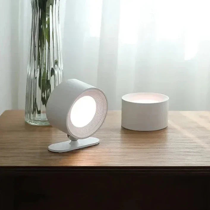 Wandlamp Minimalistisch Draadloos met 360° Draaibare Kop en USB Oplaadbaar