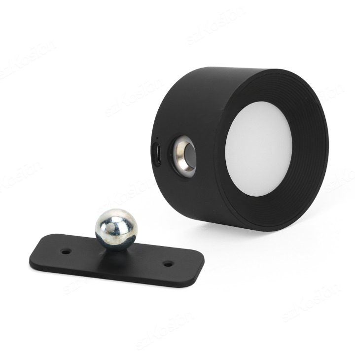 Wandlamp Minimalistisch Draadloos met 360° Draaibare Kop en USB Oplaadbaar