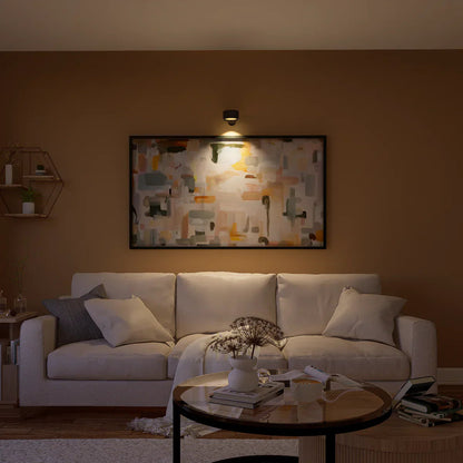 Wandlamp Minimalistisch Draadloos met 360° Draaibare Kop en USB Oplaadbaar