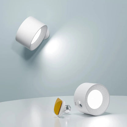 Wandlamp Minimalistisch Draadloos met 360° Draaibare Kop en USB Oplaadbaar
