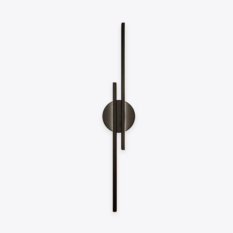Wandlamp Minimalistisch LED met Dubbele Lineaire Staven en Ronde Basis