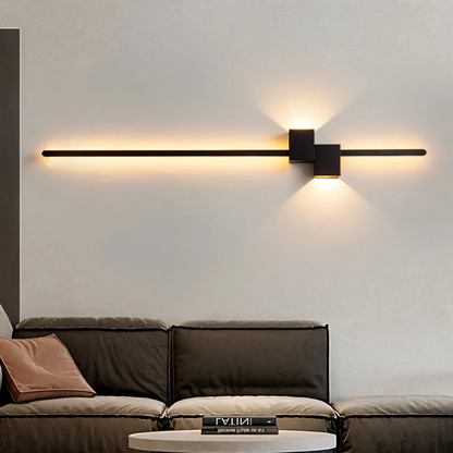 Wandlamp Minimalistisch LED met Langwerpige Staaf en Warm Licht