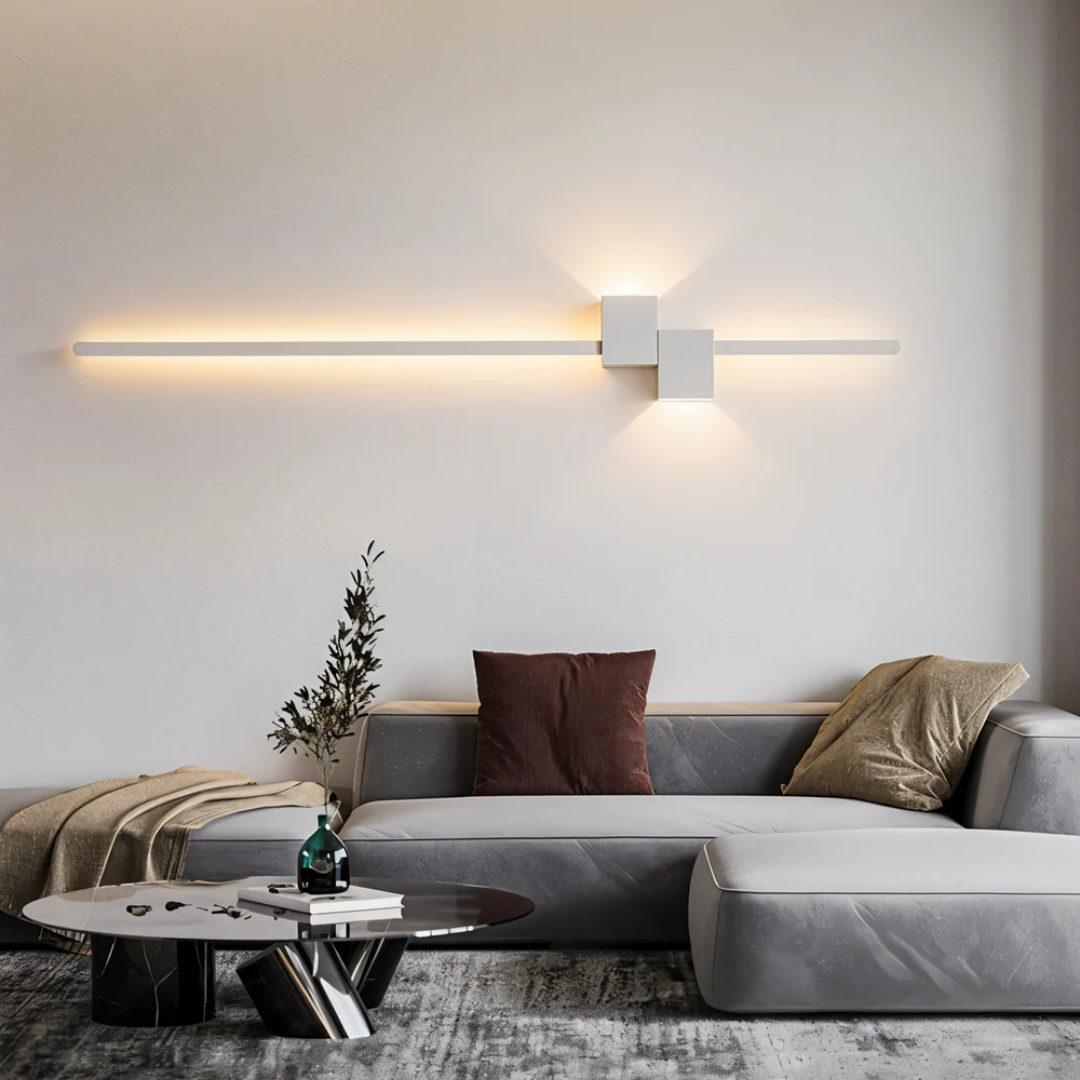 Wandlamp Minimalistisch LED met Langwerpige Staaf en Warm Licht