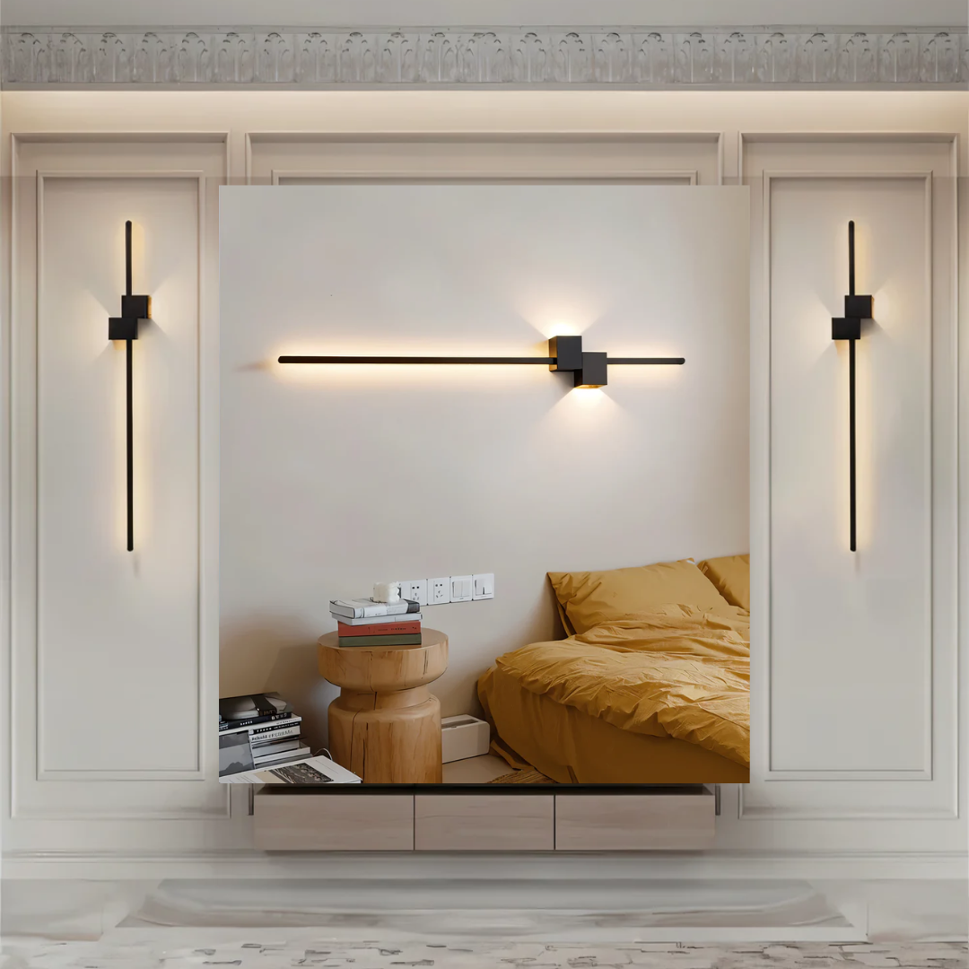 Wandlamp Minimalistisch LED met Langwerpige Staaf en Warm Licht