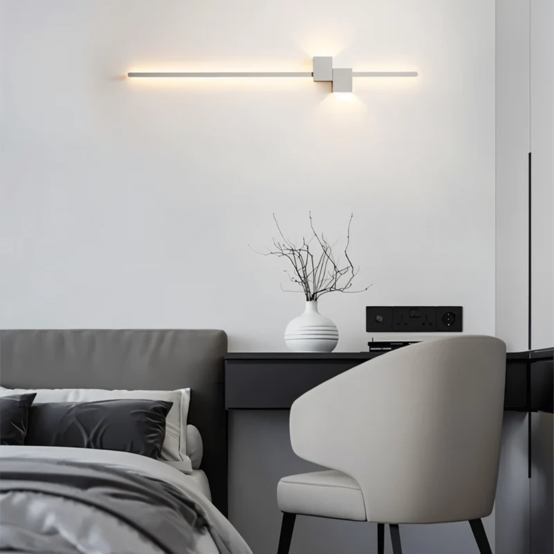 Wandlamp Minimalistisch LED met Langwerpige Staaf en Warm Licht