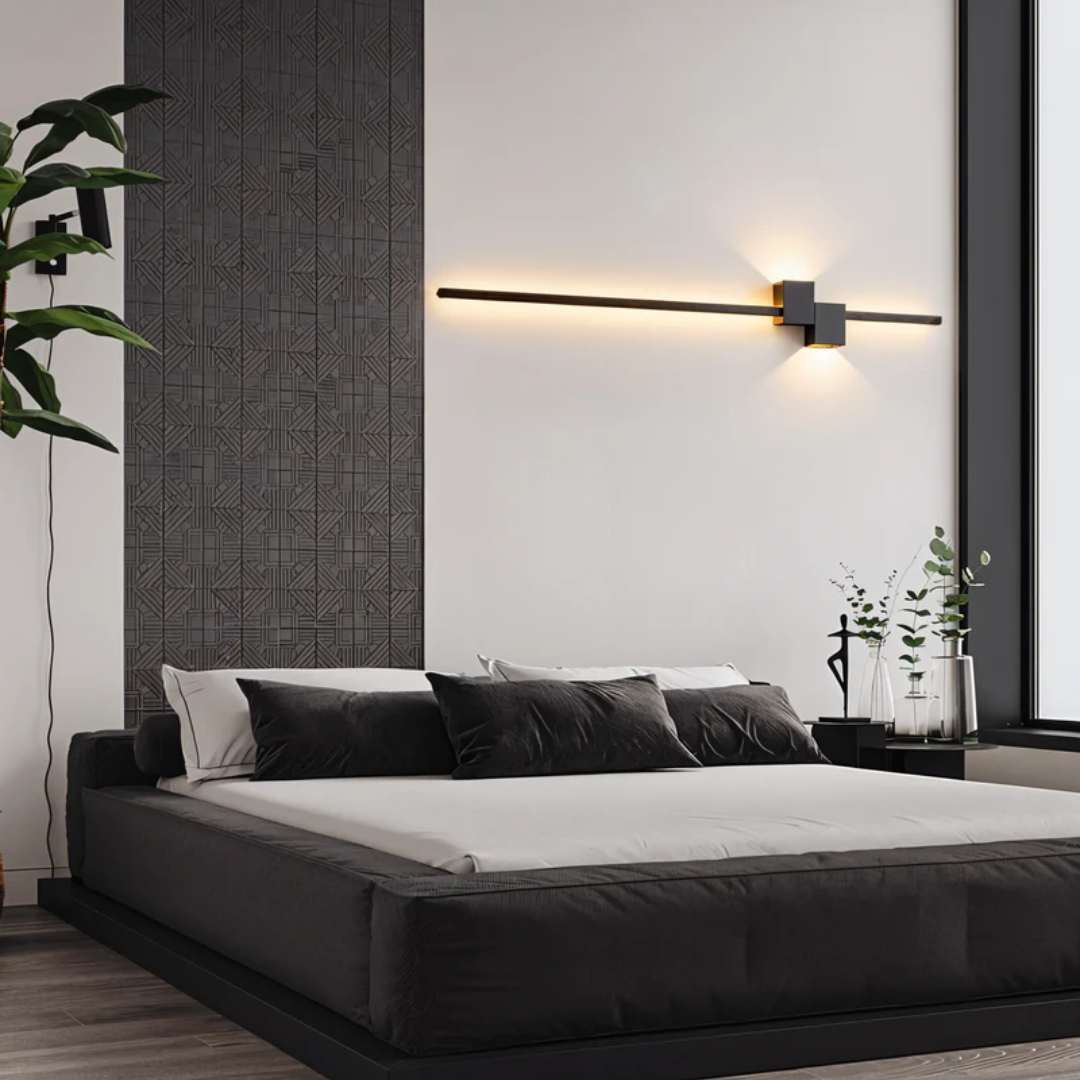 Wandlamp Minimalistisch LED met Langwerpige Staaf en Warm Licht