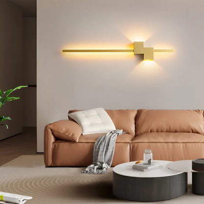 Wandlamp Minimalistisch LED met Langwerpige Staaf en Warm Licht