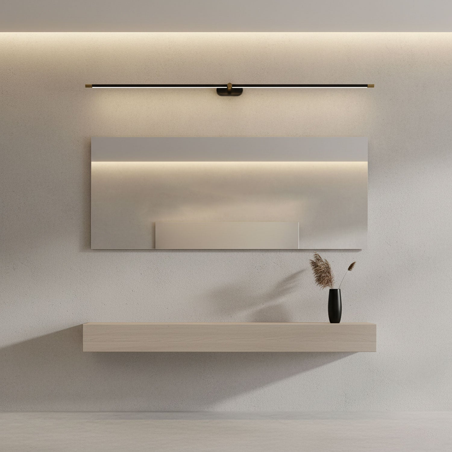 Wandlamp Minimalistisch Lineair Draadloos met Dimmer en Afstandsbediening