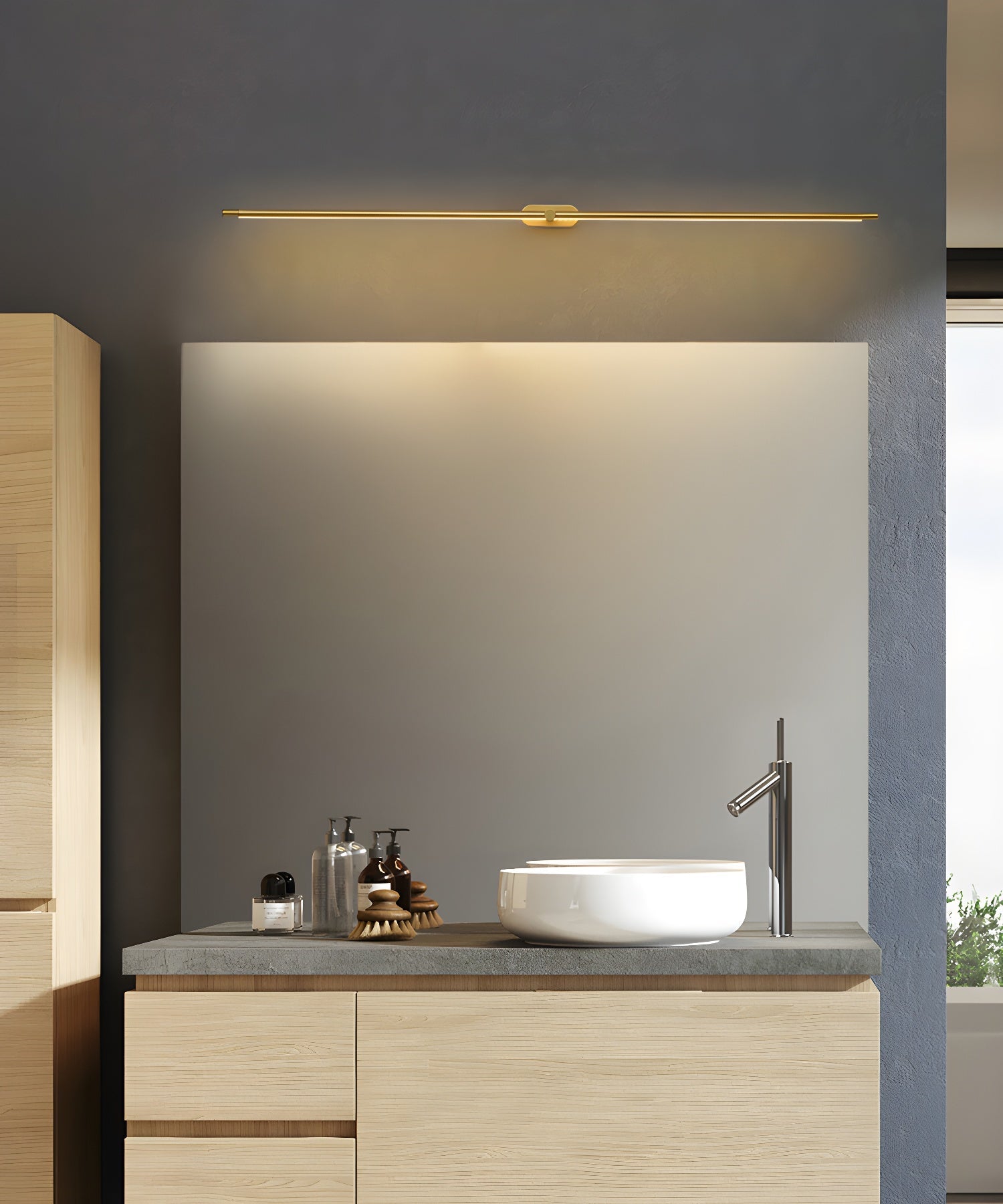 Wandlamp Minimalistisch Lineair Draadloos met Dimmer en Afstandsbediening