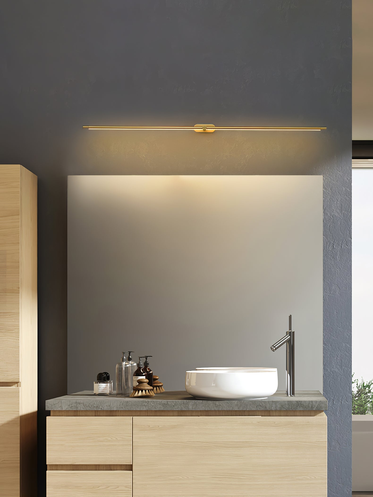 Wandlamp Minimalistisch Lineair Draadloos met Dimmer en Afstandsbediening