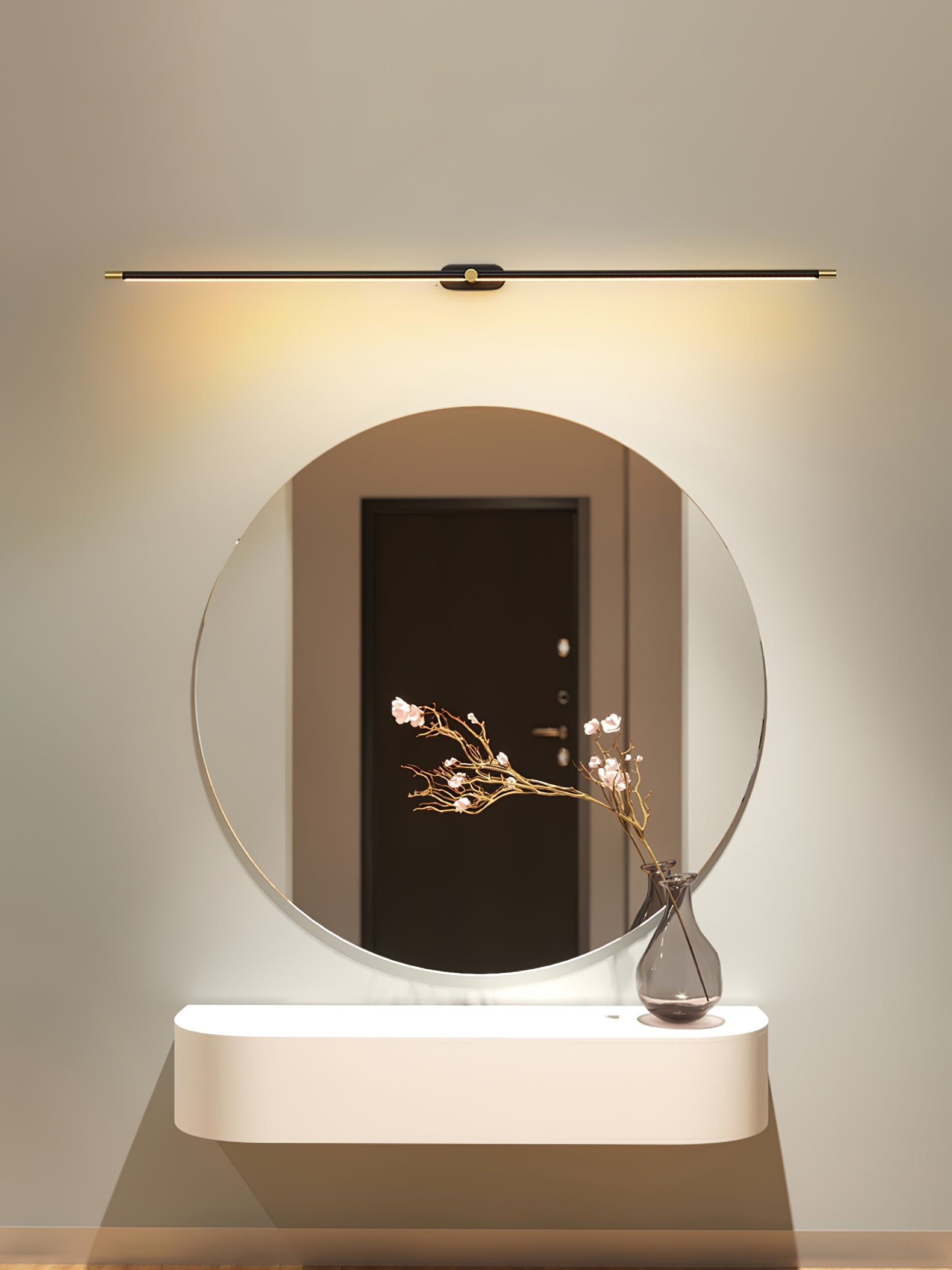 Wandlamp Minimalistisch Lineair Draadloos met Dimmer en Afstandsbediening
