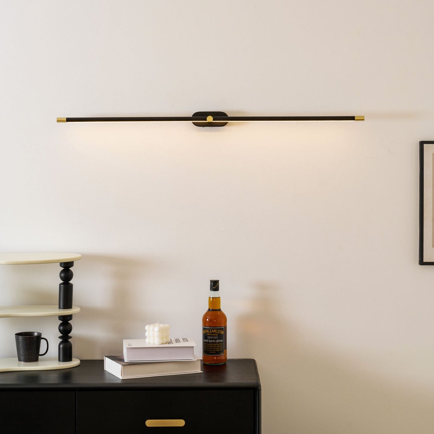 Wandlamp Minimalistisch Lineair Draadloos met Dimmer en Afstandsbediening