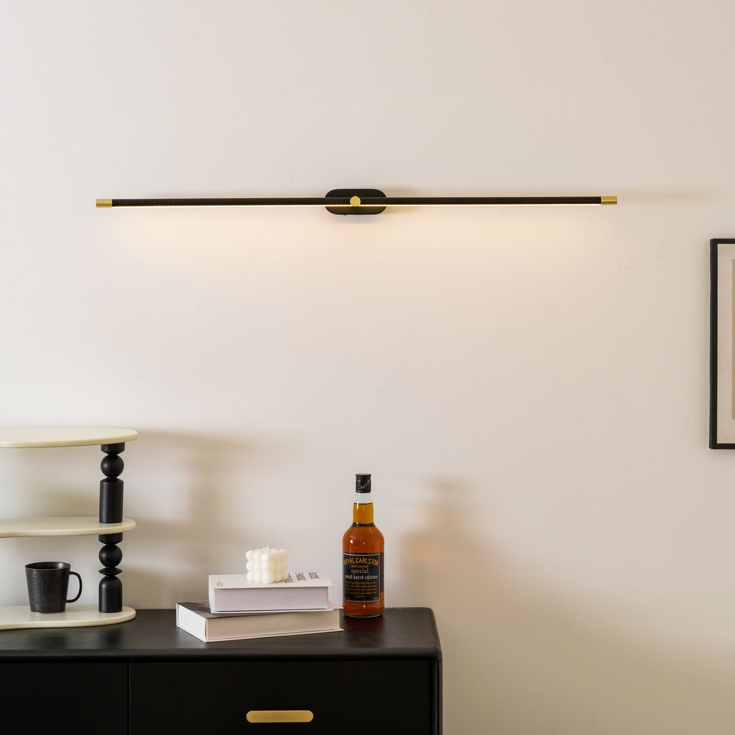 Wandlamp Minimalistisch Lineair Draadloos met Dimmer en Afstandsbediening