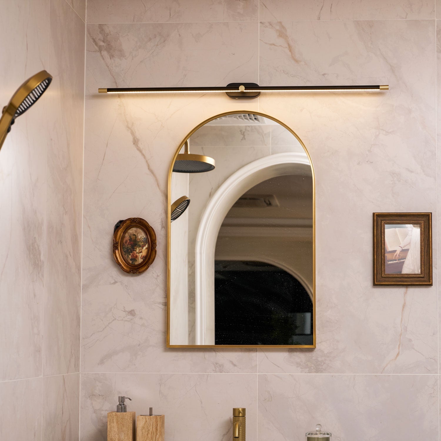 Wandlamp Minimalistisch Lineair Draadloos met Dimmer en Afstandsbediening