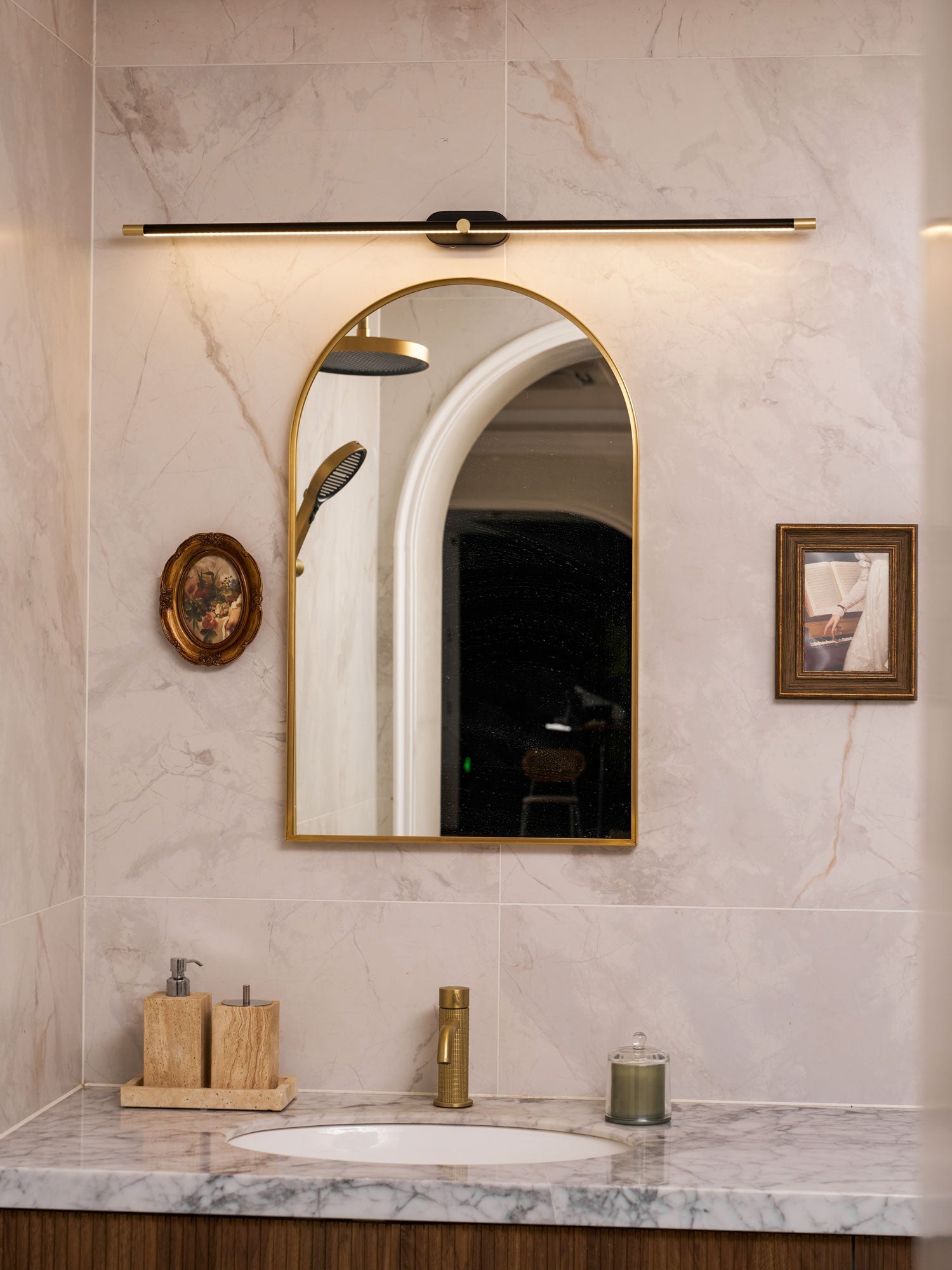Wandlamp Minimalistisch Lineair Draadloos met Dimmer en Afstandsbediening