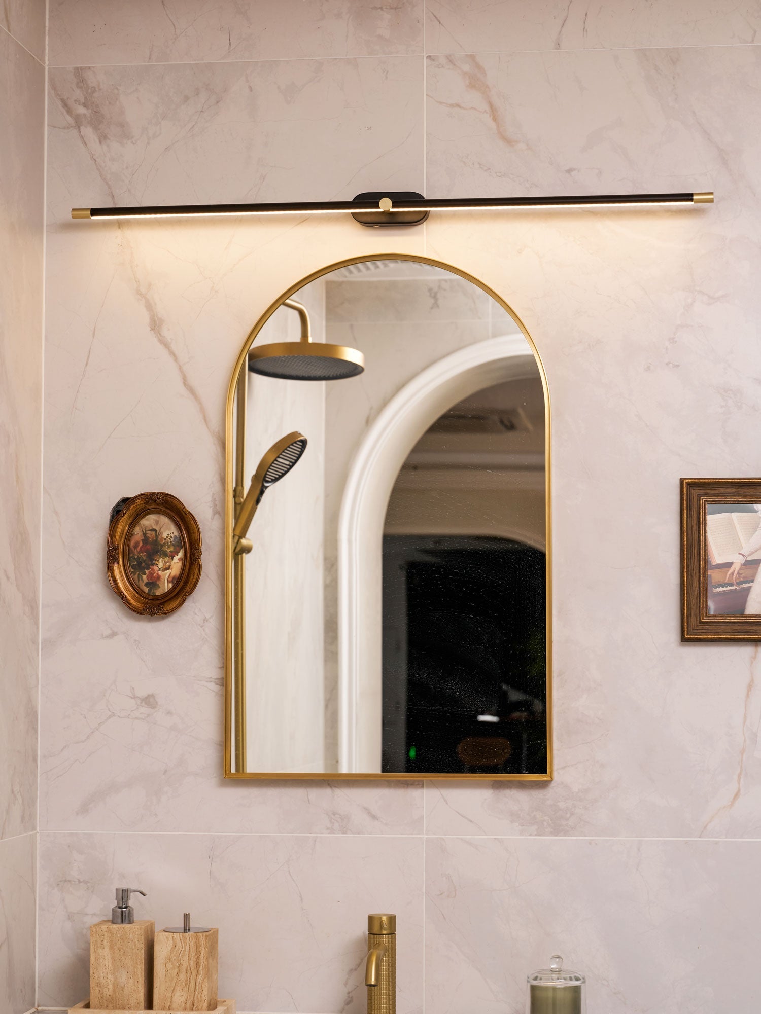 Wandlamp Minimalistisch Lineair Draadloos met Dimmer en Afstandsbediening