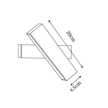 Wandlamp Minimalistisch met Draaibare Lichtbalk van 180 Graden ##POS:10##