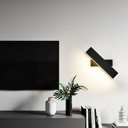 Wandlamp Minimalistisch met Draaibare Rechthoekige Kap en Geïntegreerde LED