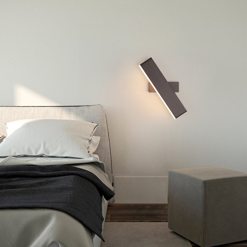 Wandlamp Minimalistisch met Draaibare Rechthoekige Kap en Geïntegreerde LED