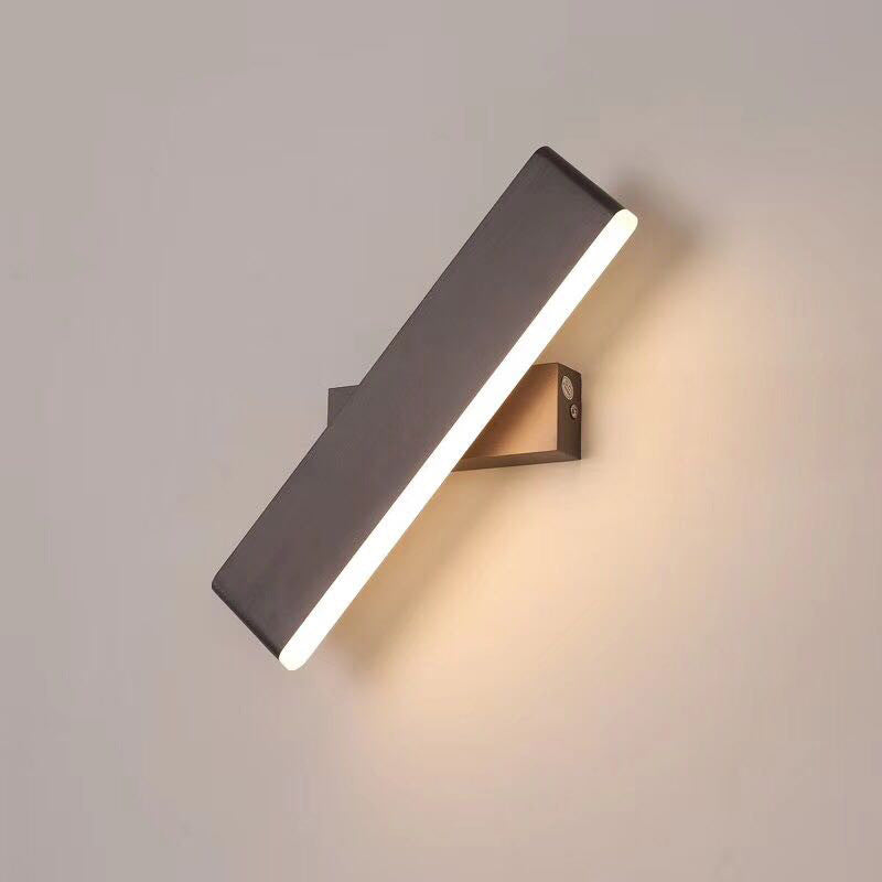 Wandlamp Minimalistisch met Draaibare Rechthoekige Kap en Geïntegreerde LED