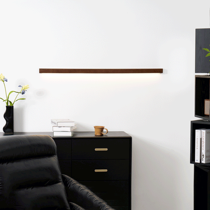 Wandlamp Minimalistisch met Geïntegreerde LED en Houten Behuizing
